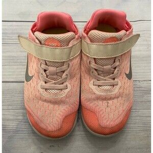 Peach Nike Little Girl Shoes, Size 11.5